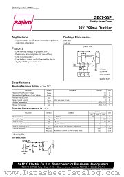 SB07-03P datasheet pdf SANYO