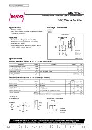 SB07W03P datasheet pdf SANYO