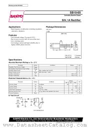 SB10-05 datasheet pdf SANYO