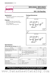 SB10-05A2 datasheet pdf SANYO