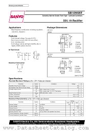 SB10W05T datasheet pdf SANYO