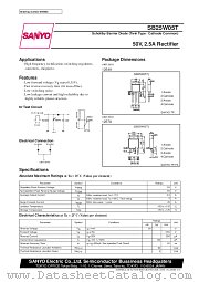 SB25W05T datasheet pdf SANYO