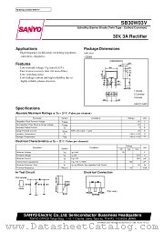 SB30W03V datasheet pdf SANYO