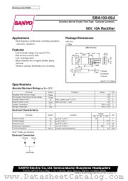 SBA100-09J datasheet pdf SANYO