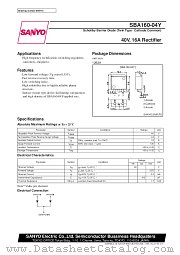 SBA160-04Y datasheet pdf SANYO