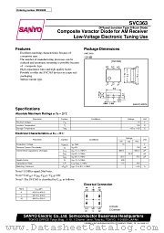 SVC363 datasheet pdf SANYO