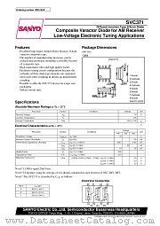 SVC371 datasheet pdf SANYO