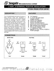 LM123 datasheet pdf Seagate Microelectronics