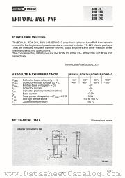 BDW24A datasheet pdf SGS-ATES