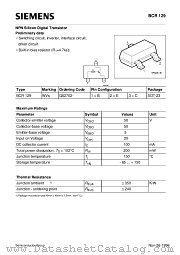 BCR129 datasheet pdf Siemens