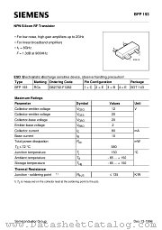 BFP193 datasheet pdf Siemens