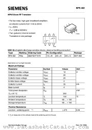 BFS482 datasheet pdf Siemens