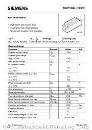 BSM75GAL120DN2 datasheet pdf Siemens