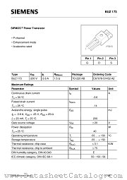 BUZ173 datasheet pdf Siemens