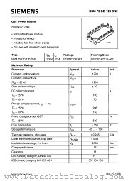 BSM75GD120DN2 datasheet pdf Siemens