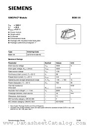 BSM191 datasheet pdf Siemens