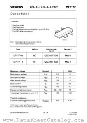 CFY77-10 datasheet pdf Siemens