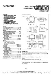 IL250 datasheet pdf Siemens