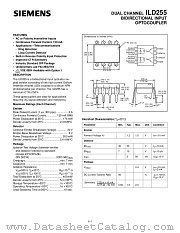 ILD255 datasheet pdf Siemens