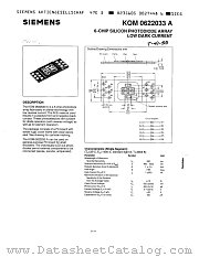 KOM0622033A datasheet pdf Siemens