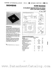 KOM0622059 datasheet pdf Siemens