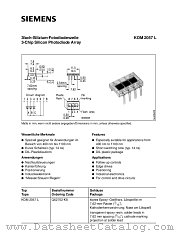 KOM2057L datasheet pdf Siemens