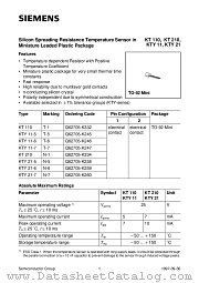 KTY21-7 datasheet pdf Siemens