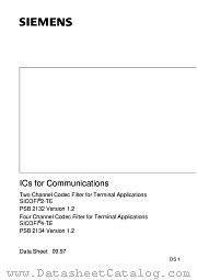 PSB2134 datasheet pdf Siemens