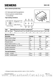 BAS16S datasheet pdf Siemens