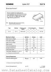 CLY5 datasheet pdf Siemens