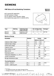 BCX42 datasheet pdf Siemens