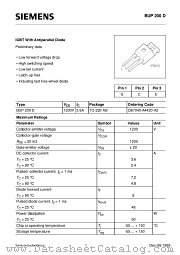 BUP200D datasheet pdf Siemens