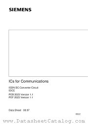 PEB2023 datasheet pdf Siemens