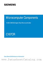 C167CR datasheet pdf Siemens