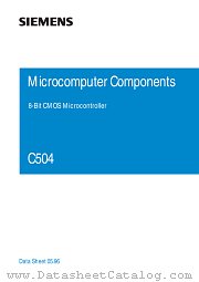 C504 datasheet pdf Siemens