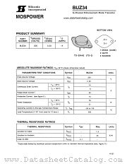 BUZ34 datasheet pdf Siliconix