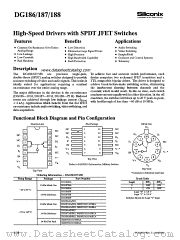 DG188 datasheet pdf Siliconix