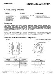 DG305A datasheet pdf Siliconix