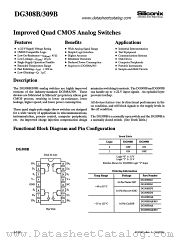 DG309B datasheet pdf Siliconix