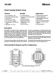 DG485 datasheet pdf Siliconix