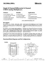 DG508A datasheet pdf Siliconix