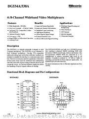 DG534A datasheet pdf Siliconix