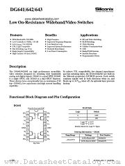 DG641 datasheet pdf Siliconix