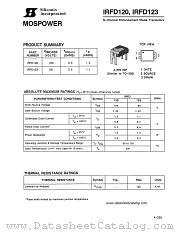 IRFD120 datasheet pdf Siliconix