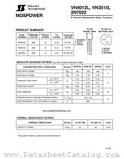 VN4012L datasheet pdf Siliconix