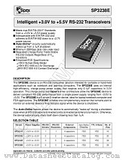 SP3238EEY datasheet pdf Sipex Corporation