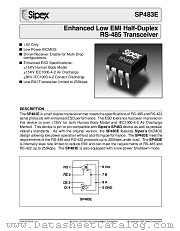 SP483EEN datasheet pdf Sipex Corporation