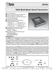 SP505AB datasheet pdf Sipex Corporation