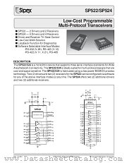 SP524CF datasheet pdf Sipex Corporation