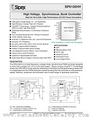 SP6120HVCY datasheet pdf Sipex Corporation